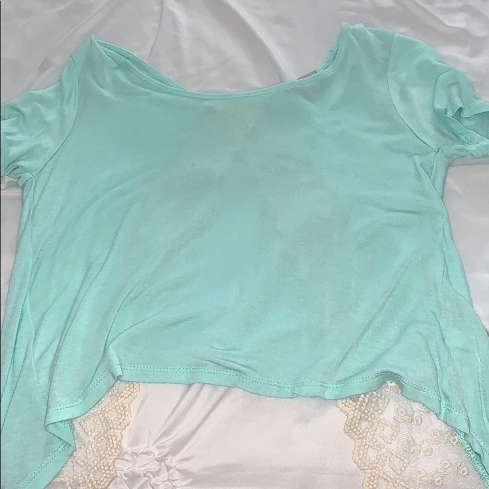 Teal Crop Top 🌸 - Picture 2 of 3